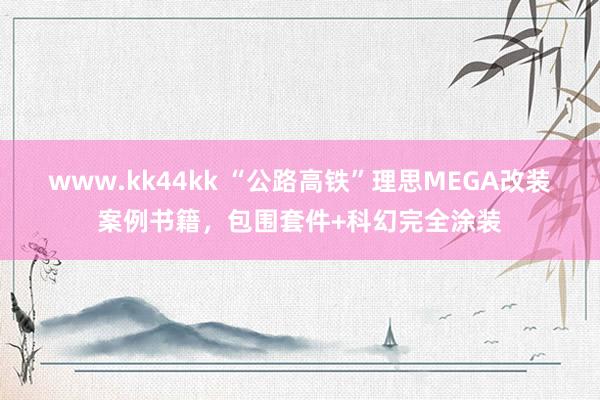 www.kk44kk “公路高铁”理思MEGA改装案例书籍，包围套件+科幻完全涂装