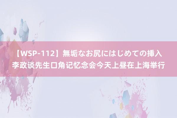 【WSP-112】無垢なお尻にはじめての挿入 李政谈先生口角记忆念会今天上昼在上海举行